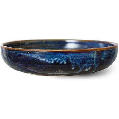 HKliving - Dyp tallerken 21,5cm - Blå - Rustikk stil HKliving - Dyp tallerken 21,5cm - Blå - Rustikk stil
