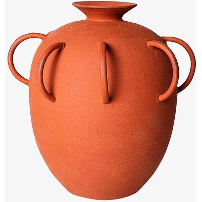 HKliving - HK Objects: Brun terrakottavase med håndtag - Vase HKliving - HK Objects: Brun terrakottavase med håndtag - Vase