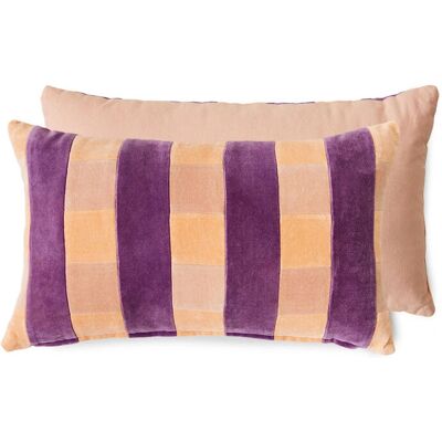 HKliving - Striped Velvet Cushion - 50 x 30 cm - Midsummer - Coussin - Publicité HKliving - Striped Velvet Cushion - 50 x 30 cm - Midsummer - Coussin - Publicité
