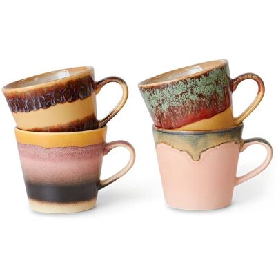 HKliving - Tasses Cappuccino 70's, 300/330ml, vista - Tasses à café - Publicité HKliving - Tasses Cappuccino 70's, 300/330ml, vista - Tasses à café - Publicité