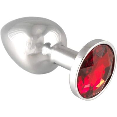 Petit Plug Anal en Métal avec Cristal Rouge Unisexe - Plug Anal Petit Plug Anal en Métal avec Cristal Rouge Unisexe - Plug Anal