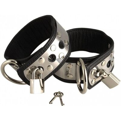 Rimba - Bondage - Argent - Largeur 4,5 cm - Attaches de cheville Rimba - Bondage - Argent - Largeur 4,5 cm - Attaches de cheville