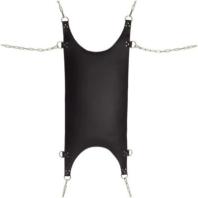 Rimba - Hamac en cuir avec anneaux en D - Noir Rimba - Hamac en cuir avec anneaux en D - Noir