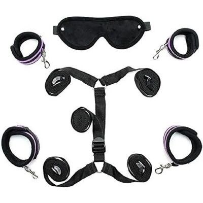 Rimba Set de Bondage Doux Sous le Matelas - Restraintes pour Lit Rimba Set de Bondage Doux Sous le Matelas - Restraintes pour Lit