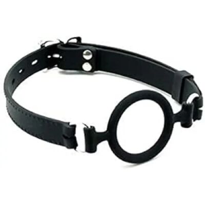Gorgette à anneau O Rimba - Accessoire BDSM classique Gorgette à anneau O Rimba - Accessoire BDSM classique