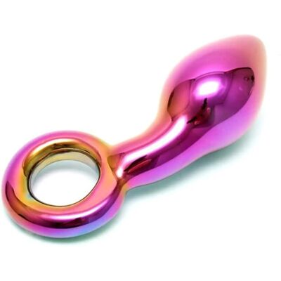 Rimba Dildo Anal de Cristal Multicolor Kaleigh Rimba Dildo Anal de Cristal Multicolor Kaleigh