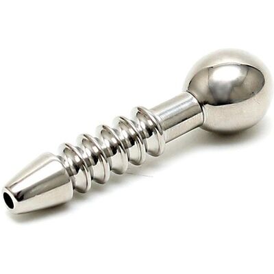 Rimba Torpedo Penis Plug - Acciaio inossidabile con design rigato 56mm Rimba Torpedo Penis Plug - Acciaio inossidabile con design rigato 56mm