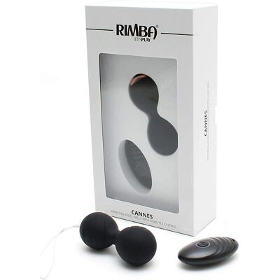 Rimba Cannes - Oplaadbare draadloze vibratie-ei - Zwart Rimba Cannes - Oplaadbare draadloze vibratie-ei - Zwart