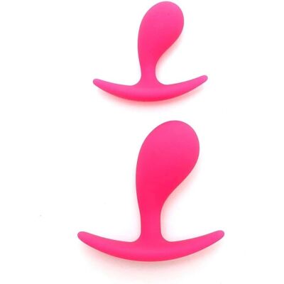 Rimba Copenhagen - Analny dildo zestaw - różowy - Anatomiczny kształt - Dwa rozmiary - Przyjemność dla niego i niej - Delikatna dilatacja analna Rimba Copenhagen - Analny dildo zestaw - różowy - Anatomiczny kształt - Dwa rozmiary - Przyjemność dla niego i niej - Delikatna dilatacja analna
