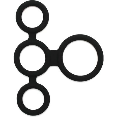 RIMBA Quatro Anello di Pene - Regolabile, Silicone - Giocattolo Sessuale Maschile RIMBA Quatro Anello di Pene - Regolabile, Silicone - Giocattolo Sessuale Maschile