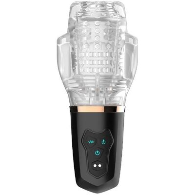 Rimba Modèle 03 - Masturbateur Rechargeable - Noir et Transparent Rimba Modèle 03 - Masturbateur Rechargeable - Noir et Transparent