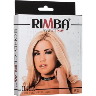 Rimba - Latex Play - Utilisez Moi - Noir et Blanc - Collier Rimba - Latex Play - Utilisez Moi - Noir et Blanc - Collier