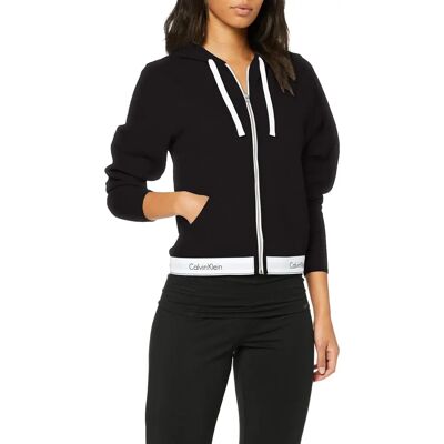 Calvin Klein Pełny zamek na bluzie - Czarny - Bluza Calvin Klein Pełny zamek na bluzie - Czarny - Bluza