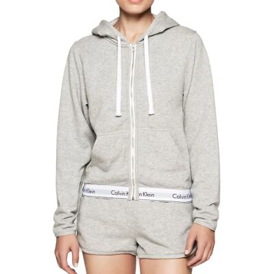 Calvin Klein XS Szara Bluza z kapturem - Hoodie Calvin Klein XS Szara Bluza z kapturem - Hoodie