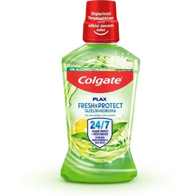 Colgate Herbatka i Cytryna Płyn do Płukania Jamy Ustnej - Walcz z płytką i odśwież oddech Colgate Herbatka i Cytryna Płyn do Płukania Jamy Ustnej - Walcz z płytką i odśwież oddech