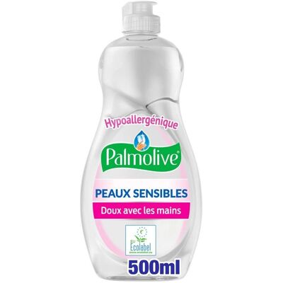 Liquide vaisselle mains Palmolive peaux sensibles - 500 ml - Publicité Liquide vaisselle mains Palmolive peaux sensibles - 500 ml - Publicité