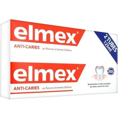 Elmex Modèle 2x125ml Dentifrice Anti-Caries - Menthe - Publicité Elmex Modèle 2x125ml Dentifrice Anti-Caries - Menthe - Publicité