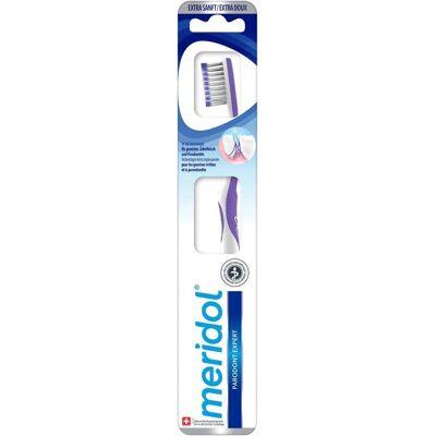 Meridol - Brosse à dents Parodont Expert Extra Douce - Soin des gencives sensibles Meridol - Brosse à dents Parodont Expert Extra Douce - Soin des gencives sensibles