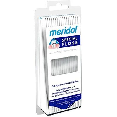 Meridol Speciális fogselyem implantátumokhoz, hidakhoz, fogszabályzókhoz - Fogselyem Meridol Speciális fogselyem implantátumokhoz, hidakhoz, fogszabályzókhoz - Fogselyem