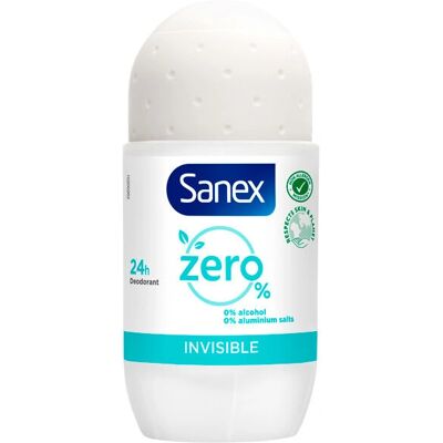 Sanex - Zero% Invisible - 50ml - Déodorant Roll-On - Publicité Sanex - Zero% Invisible - 50ml - Déodorant Roll-On - Publicité