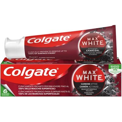 Colgate Max White Carbon Pasta de Dientes - Blanqueadora, 75ml Colgate Max White Carbon Pasta de Dientes - Blanqueadora, 75ml