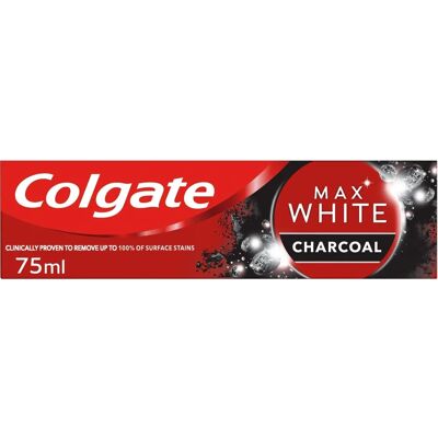 Colgate - Max White Charcoal - 75ml - Dentifrice Colgate - Max White Charcoal - 75ml - Dentifrice
