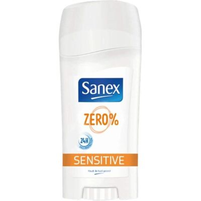 Sanex Déodorant Stick Zero% Sensitive - Peau sensible - Publicité Sanex Déodorant Stick Zero% Sensitive - Peau sensible - Publicité