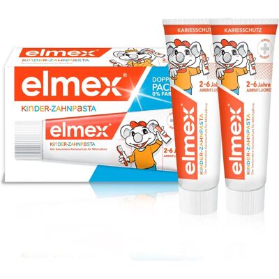 Elmex Dentifrice Enfants 2-6 Ans Duo - Dentifrice enfants Elmex Dentifrice Enfants 2-6 Ans Duo - Dentifrice enfants