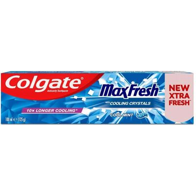 Dentifrice Colgate Max Fresh Cooling Crystals (100ml) - Publicité Dentifrice Colgate Max Fresh Cooling Crystals (100ml) - Publicité