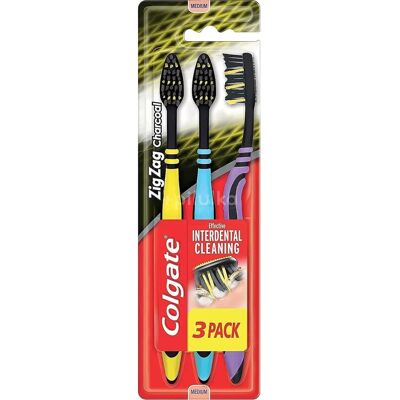 Colgate Zig Zag Charcoal mittel Zahnbürste - Zahnbürste Colgate Zig Zag Charcoal mittel Zahnbürste - Zahnbürste