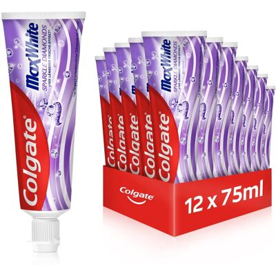 Dentifrice Colgate Max White Sparkle Diamonds - Blanchiment, Fraîcheur Dentifrice Colgate Max White Sparkle Diamonds - Blanchiment, Fraîcheur