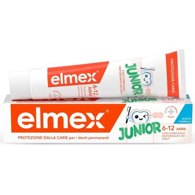 Dentifricio Elmex Junior - Smalto Forte per Bambini 6-12 Dentifricio Elmex Junior - Smalto Forte per Bambini 6-12