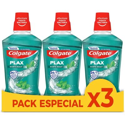 Płyn do płukania ust COLGATE Plax - Mięta Świeża - 3x 500 ml Płyn do płukania ust COLGATE Plax - Mięta Świeża - 3x 500 ml