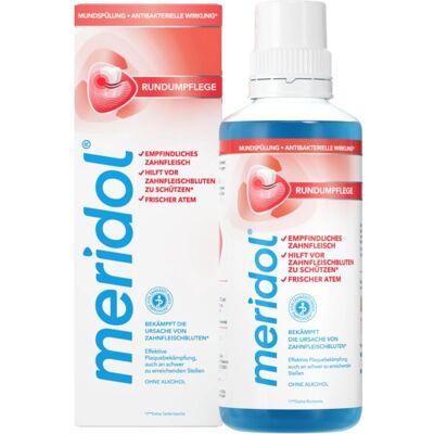 Meridol Komplett Gondozás Szájöblítő 400Ml - Védelem az íny és a fogak számára Meridol Komplett Gondozás Szájöblítő 400Ml - Védelem az íny és a fogak számára