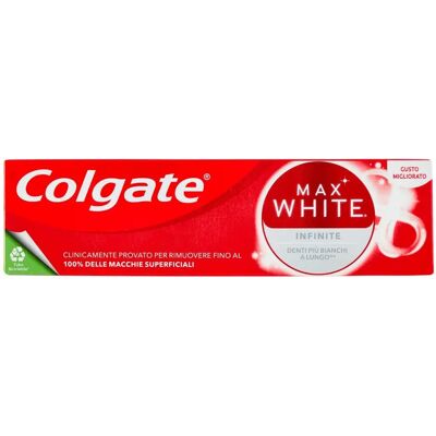 Pasta de Dientes Colgate Max White Infinite - Blanqueamiento y Protección Pasta de Dientes Colgate Max White Infinite - Blanqueamiento y Protección