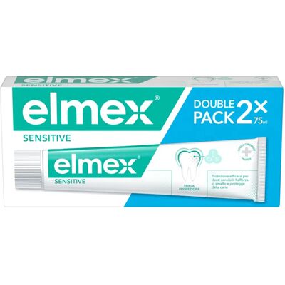 Dentifrice Elmex Sensitive - 2x75ml - Protection dents sensibles Dentifrice Elmex Sensitive - 2x75ml - Protection dents sensibles