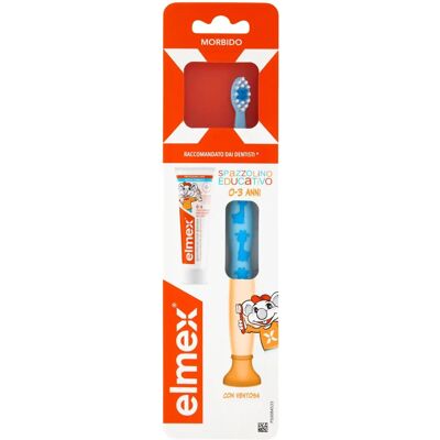 Spazzolino Elmex per Neonati - Testina Piccola, Setole Morbide, 0-3 Anni Spazzolino Elmex per Neonati - Testina Piccola, Setole Morbide, 0-3 Anni