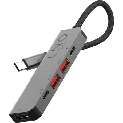 LINQ byELEMENTS LQ48014 Docking - 5en1 Pro USB-C 10Gbps & 4K HDMI LINQ byELEMENTS LQ48014 Docking - 5en1 Pro USB-C 10Gbps & 4K HDMI