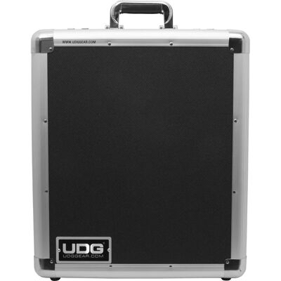 Maletín de vuelo para DJ UDG U93011SL en plata con espuma personalizada Maletín de vuelo para DJ UDG U93011SL en plata con espuma personalizada