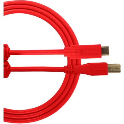 UDG USB 2.0 C-B Red Straight 1,5 m - USB Cable UDG USB 2.0 C-B Red Straight 1,5 m - USB Cable