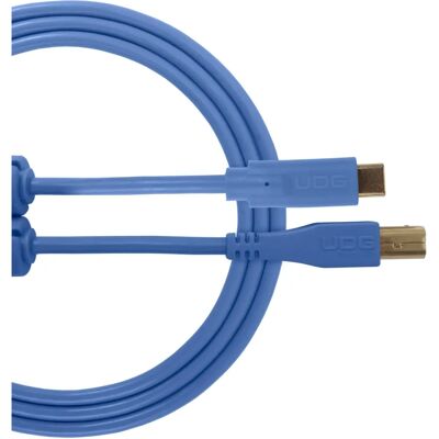 UDG USB 2.0 C-B Light Blue Straight 1.5 m - USB Cable for DJs UDG USB 2.0 C-B Light Blue Straight 1.5 m - USB Cable for DJs
