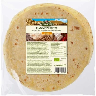 LA BIO IDEA Bio-Dinkel Tortilla Piadina 260g LA BIO IDEA Bio-Dinkel Tortilla Piadina 260g