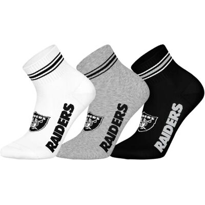 Barefoot NFL Las Vegas Raiders Socken - 3er Pack Multi 39-43 Barefoot NFL Las Vegas Raiders Socken - 3er Pack Multi 39-43