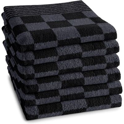 DDDDD Keukendoek Set van 6 - Antraciet - Absorbeert Vocht DDDDD Keukendoek Set van 6 - Antraciet - Absorbeert Vocht