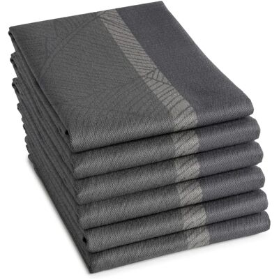 DDDDD Keukendoek - Set van 6 - 60x65cm - Grijs (Antraciet) - Absorberend DDDDD Keukendoek - Set van 6 - 60x65cm - Grijs (Antraciet) - Absorberend