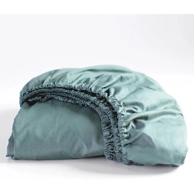 CINDERELLA Weekend Fitted Sheet - 90x220cm, Groen, OEKO-TEX CINDERELLA Weekend Fitted Sheet - 90x220cm, Groen, OEKO-TEX