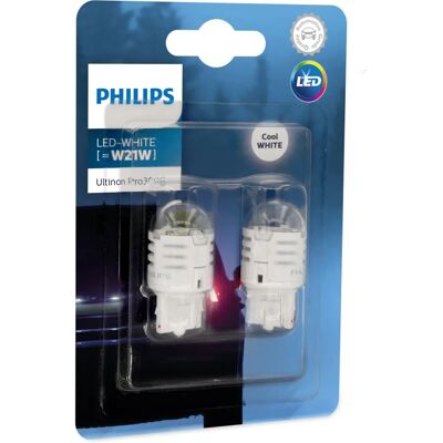 Philips W21W LED - Feux de recul blancs élégants - Publicité Philips W21W LED - Feux de recul blancs élégants - Publicité