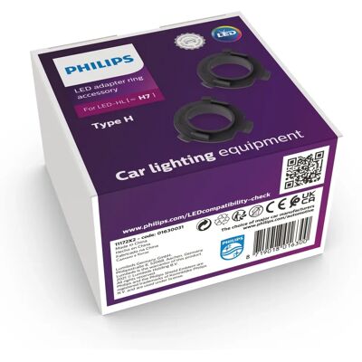 Philips Anel Adaptador LED H7 Tipo H (11172X2) Philips Anel Adaptador LED H7 Tipo H (11172X2)