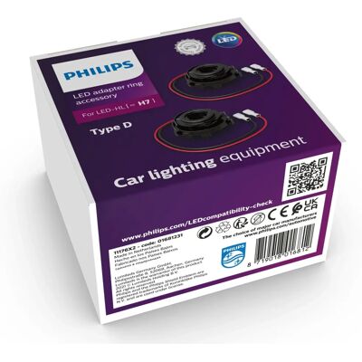Philips Anel Adaptador LED H7 Tipo D (11176X2) Philips Anel Adaptador LED H7 Tipo D (11176X2)