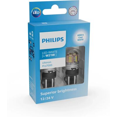 Philips Ultinon 11065CU70X2 LED - Feu de signalisation W21W - Publicité Philips Ultinon 11065CU70X2 LED - Feu de signalisation W21W - Publicité